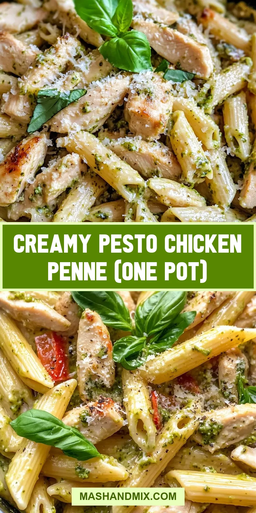 Creamy Pesto Chicken Penne (One Pot) Recipe