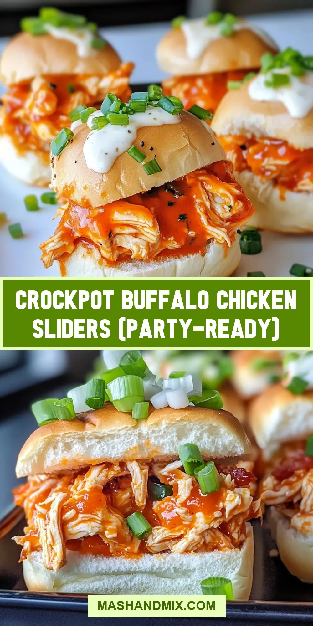 Easy Crockpot Buffalo Chicken Sliders (Party-Ready) Recipe