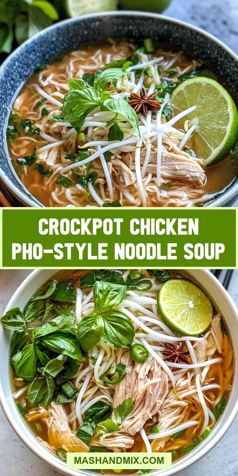 How To Make The Best Crockpot Chicken Pho-Style Noodle Soup