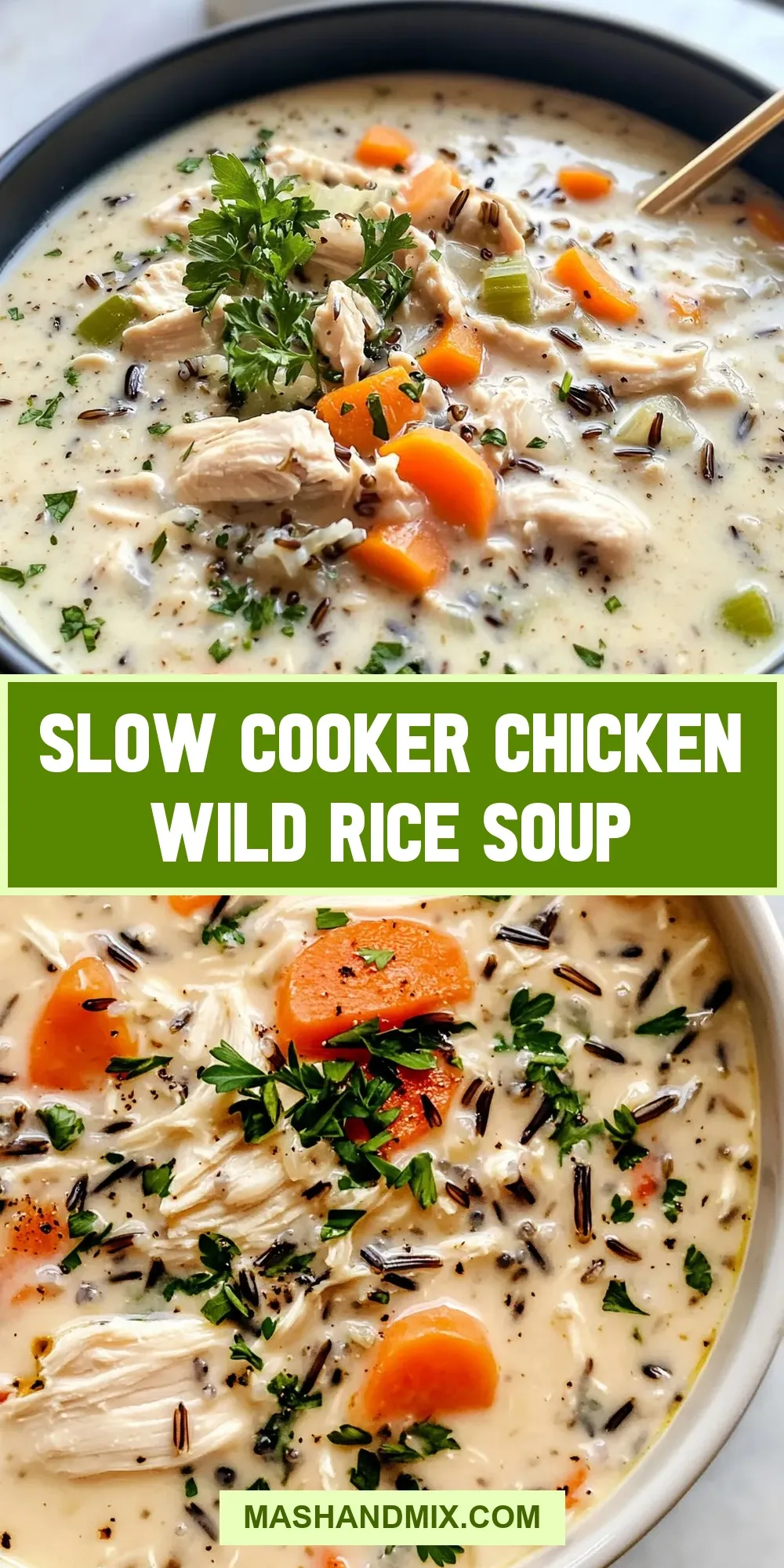 Easy Slow Cooker Chicken Wild Rice Soup Recipe