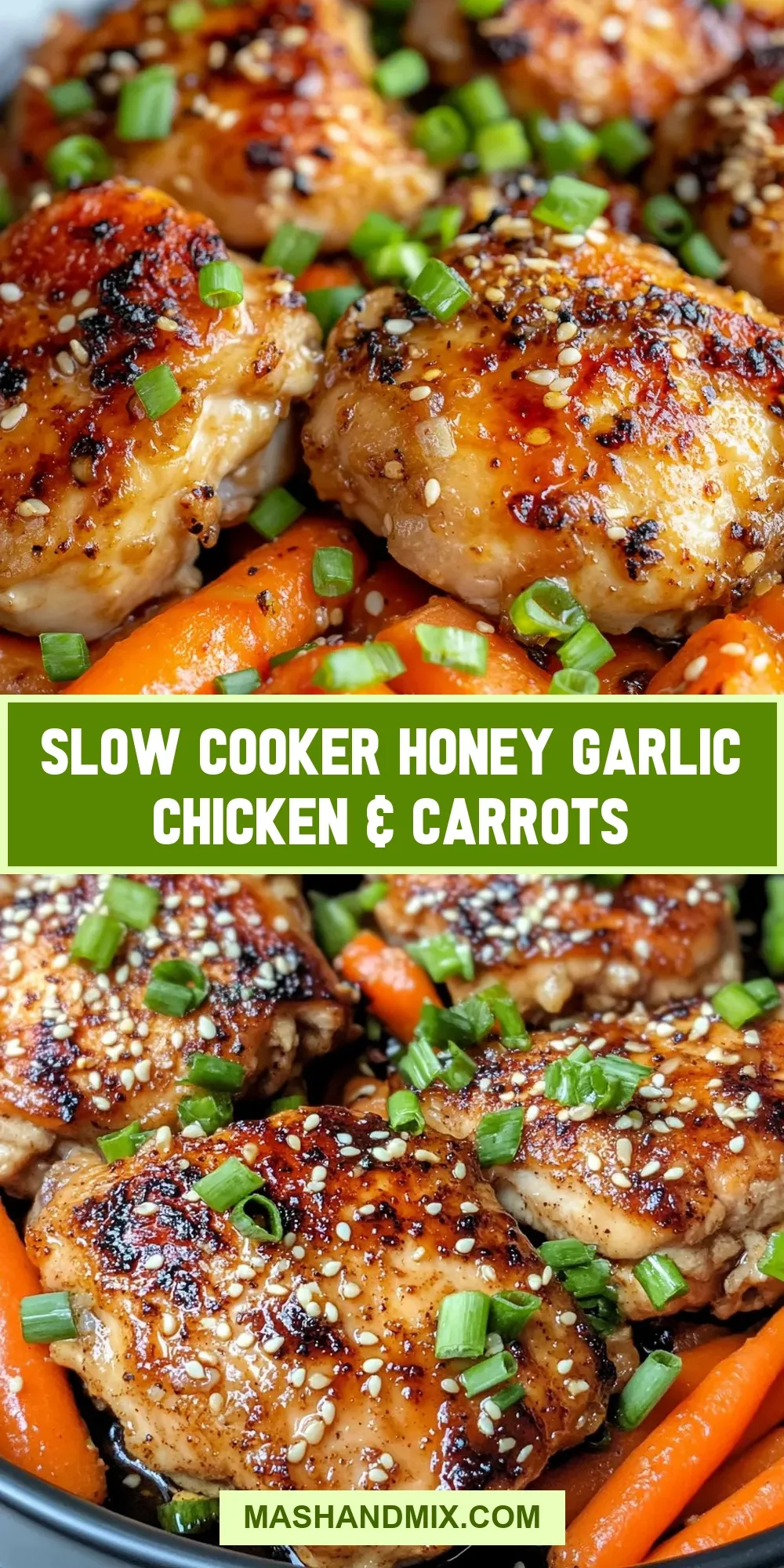 Slow Cooker Honey Garlic Chicken & Carrots Recipe
