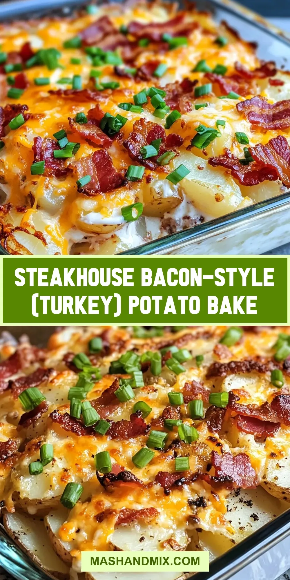 Flavorful Steakhouse Bacon-Style (Turkey) Potato Bake