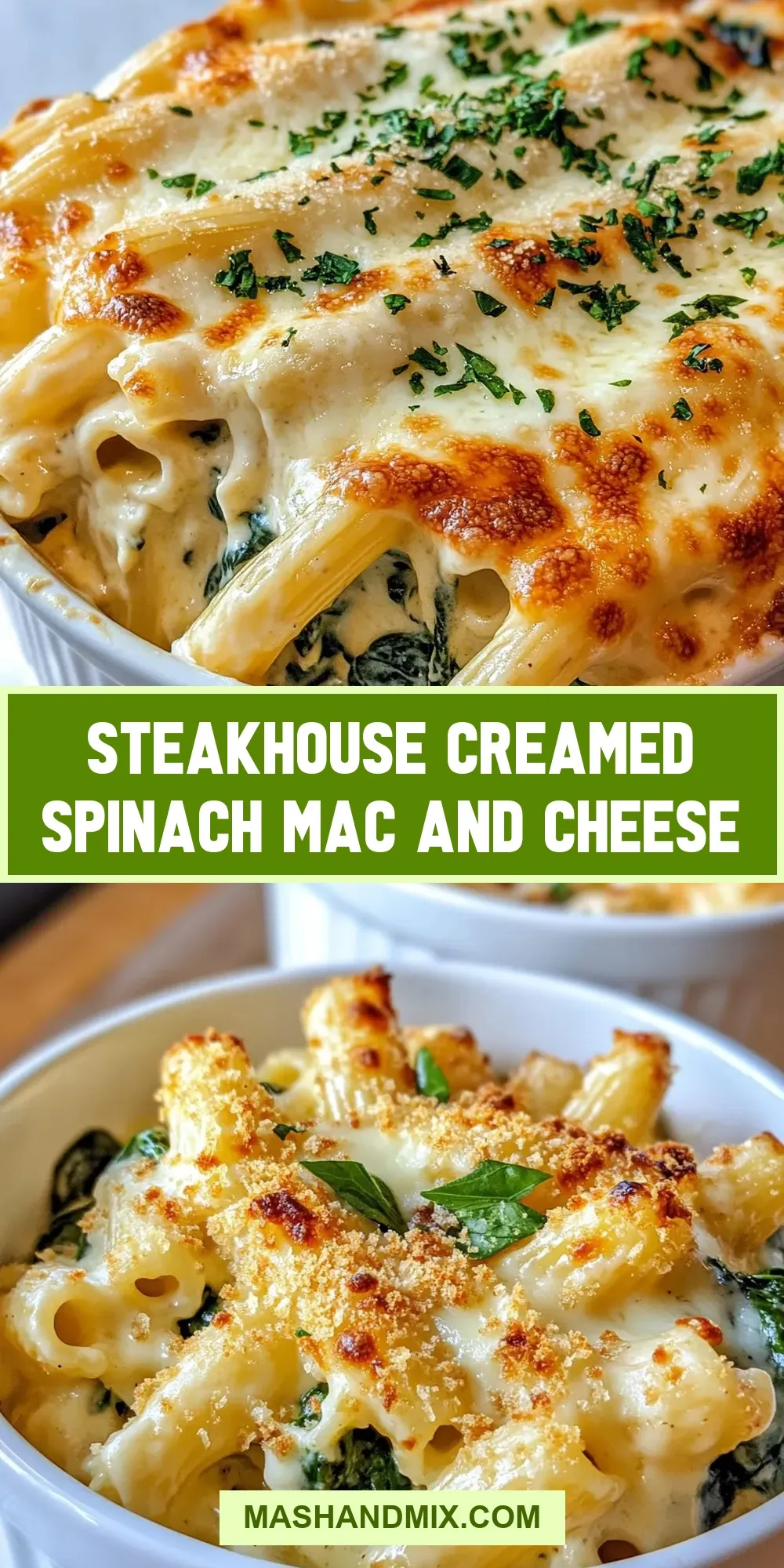Steakhouse Creamed Spinach Mac And Cheese Recipe