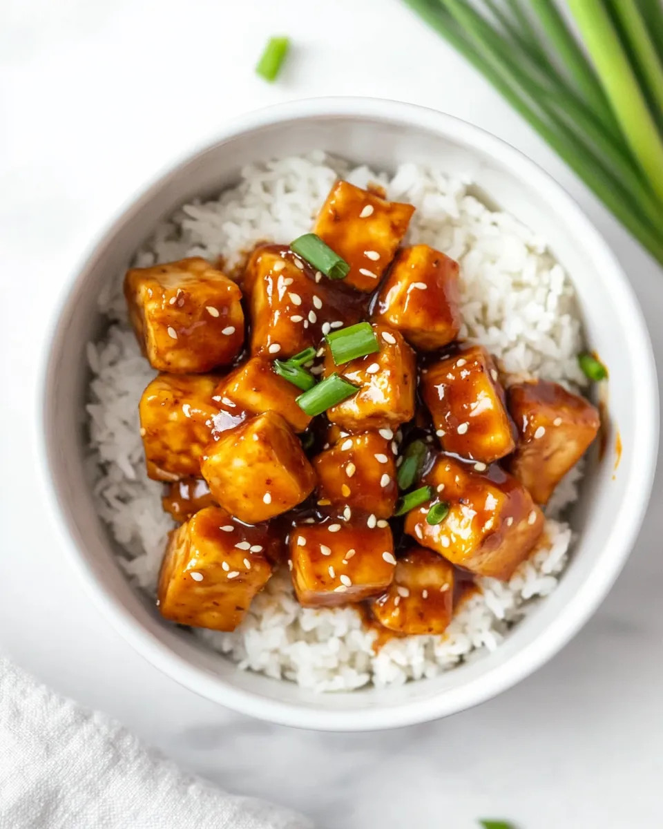 Easy Air Fryer Sweet Chili Tofu recipe photo