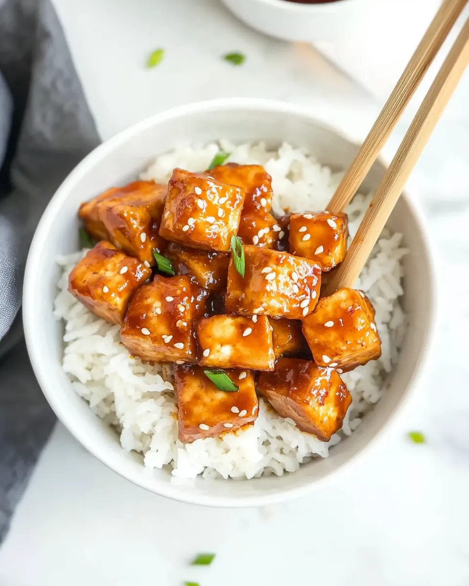 Delicious Air Fryer Sweet Chili Tofu dish photo