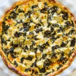 Homemade Artichoke, Kale, and Ricotta Pie recipe photo