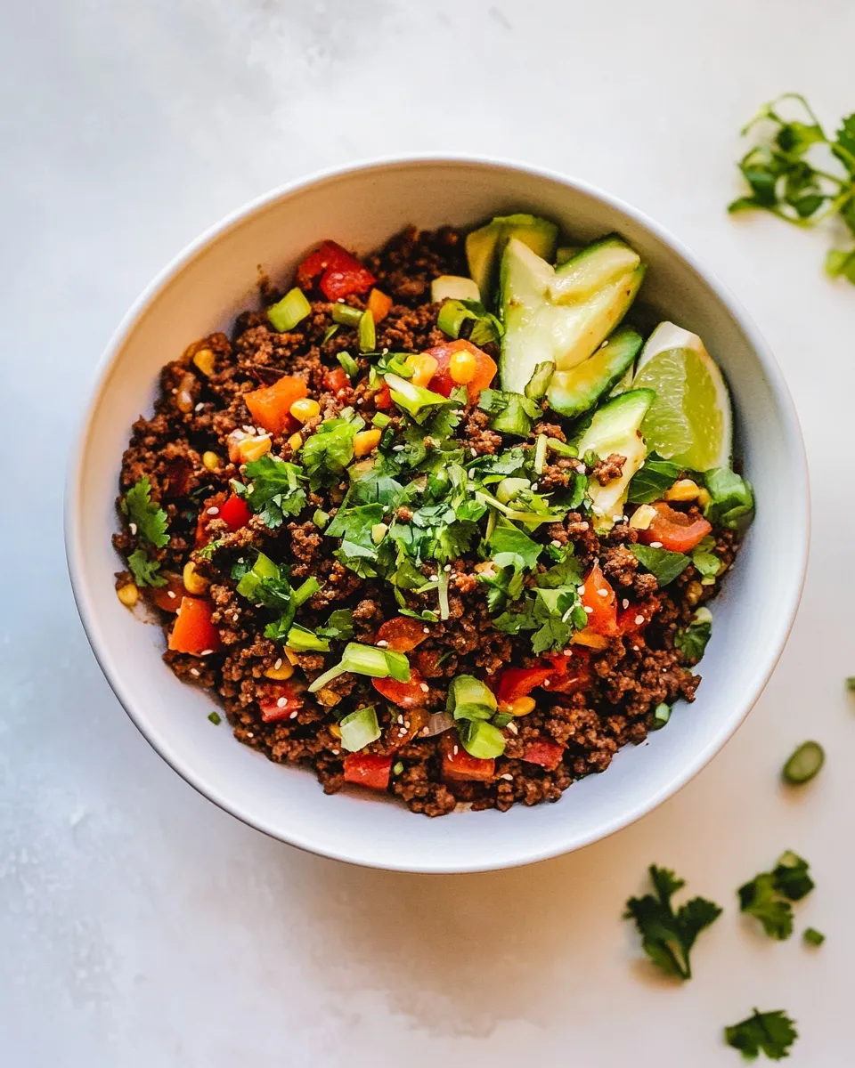 Homemade Asian Ground Beef recipe photo