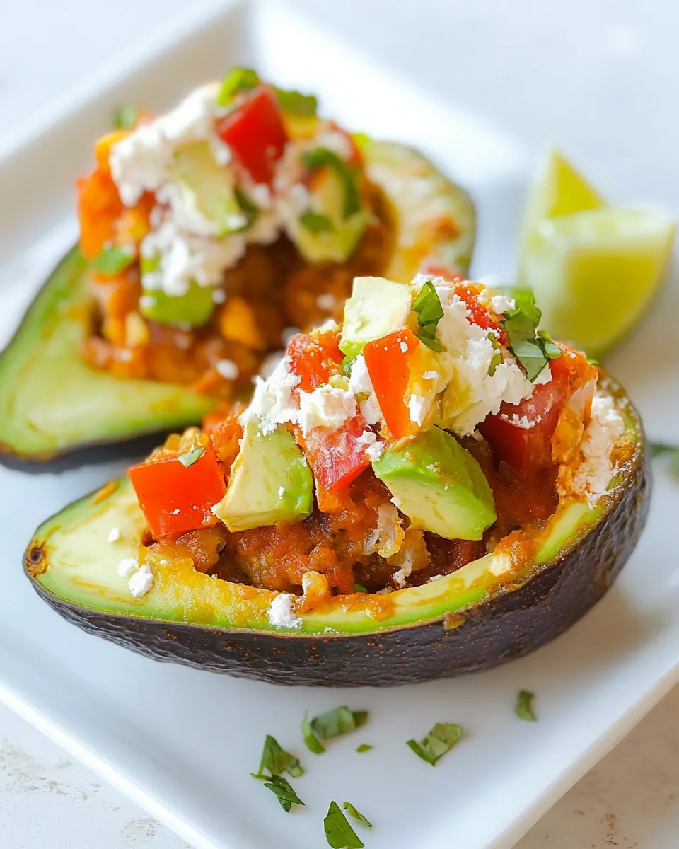 Homemade Baked Stuffed Avocado photo
