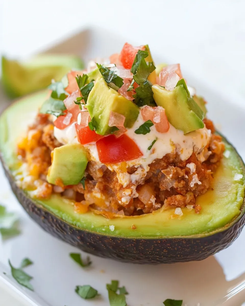 Easy Baked Stuffed Avocado recipe photo