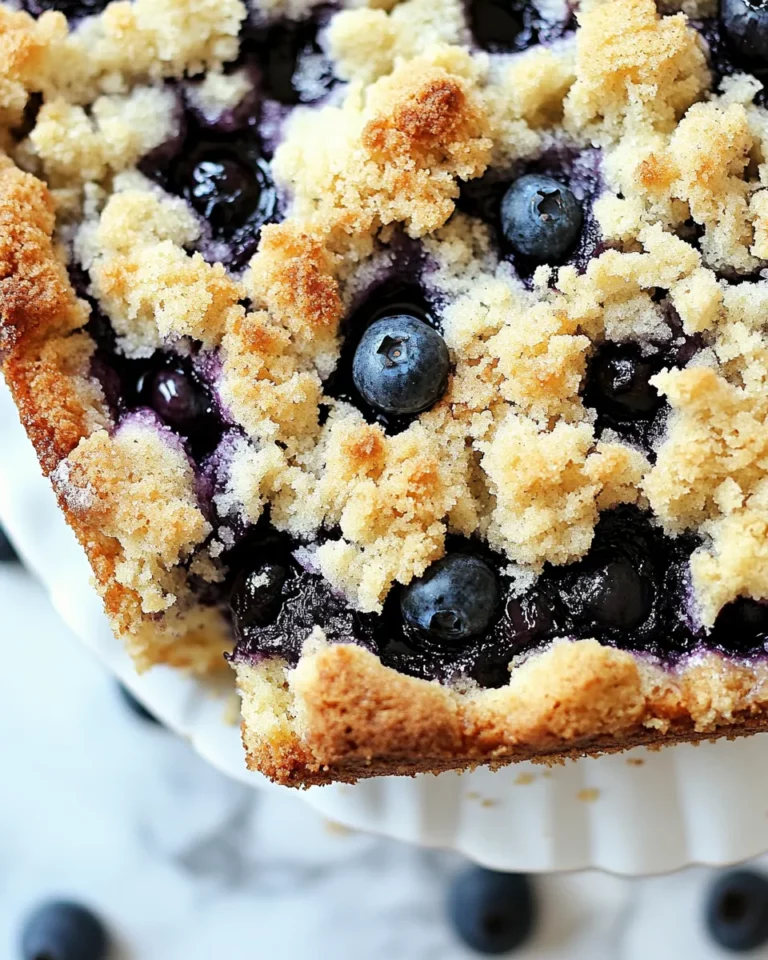 Homemade Blueberry Coffee Cake Recipe with Crumb Topping photo