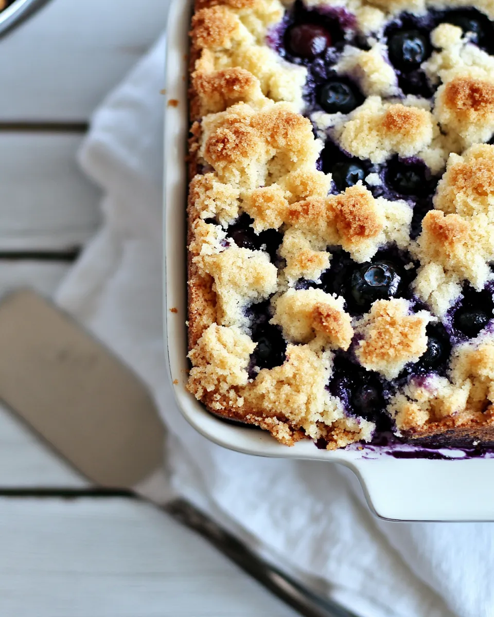 Easy Blueberry Coffee Cake Recipe with Crumb Topping recipe photo