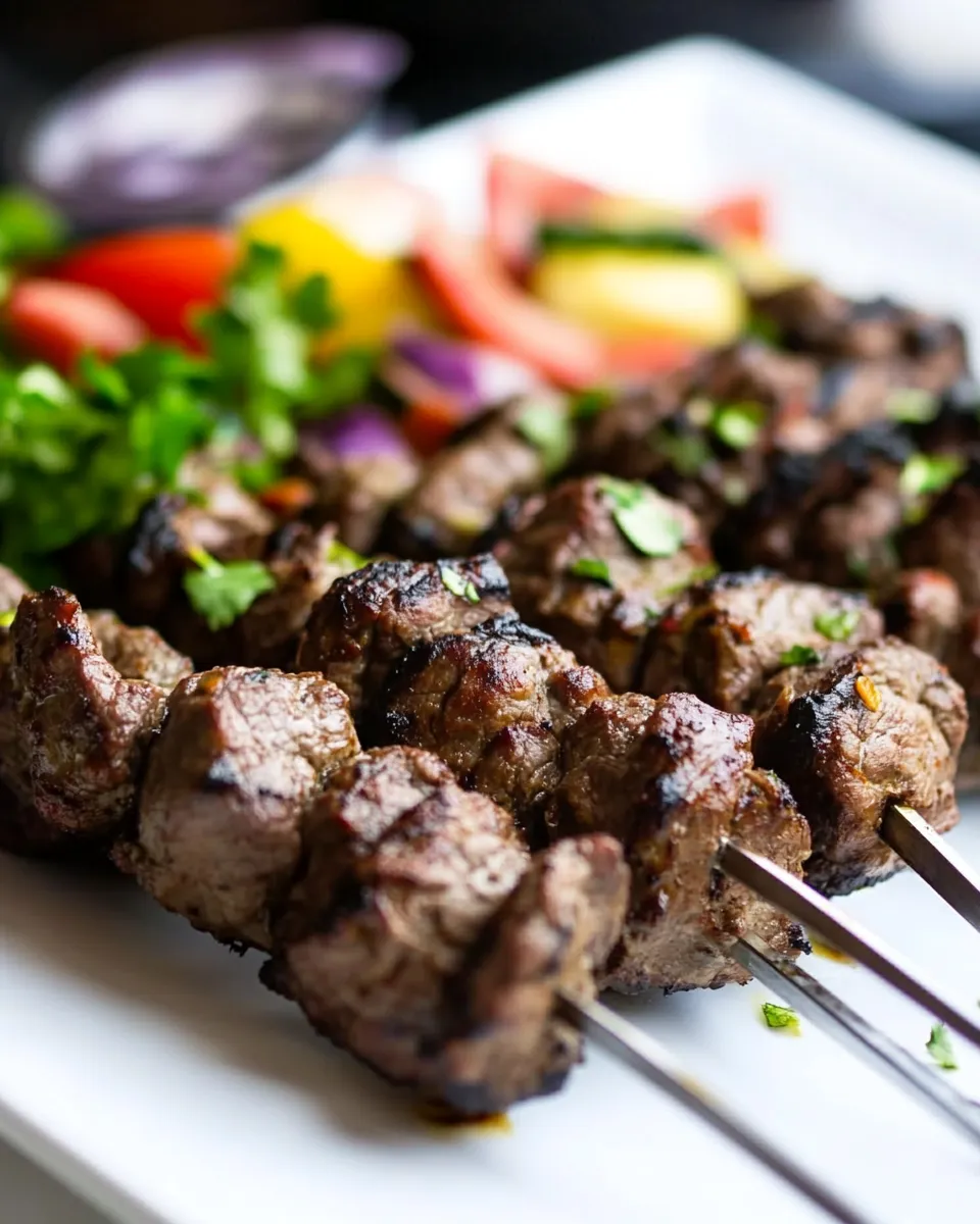 Classic Brazilian Beef Kebabs dish photo