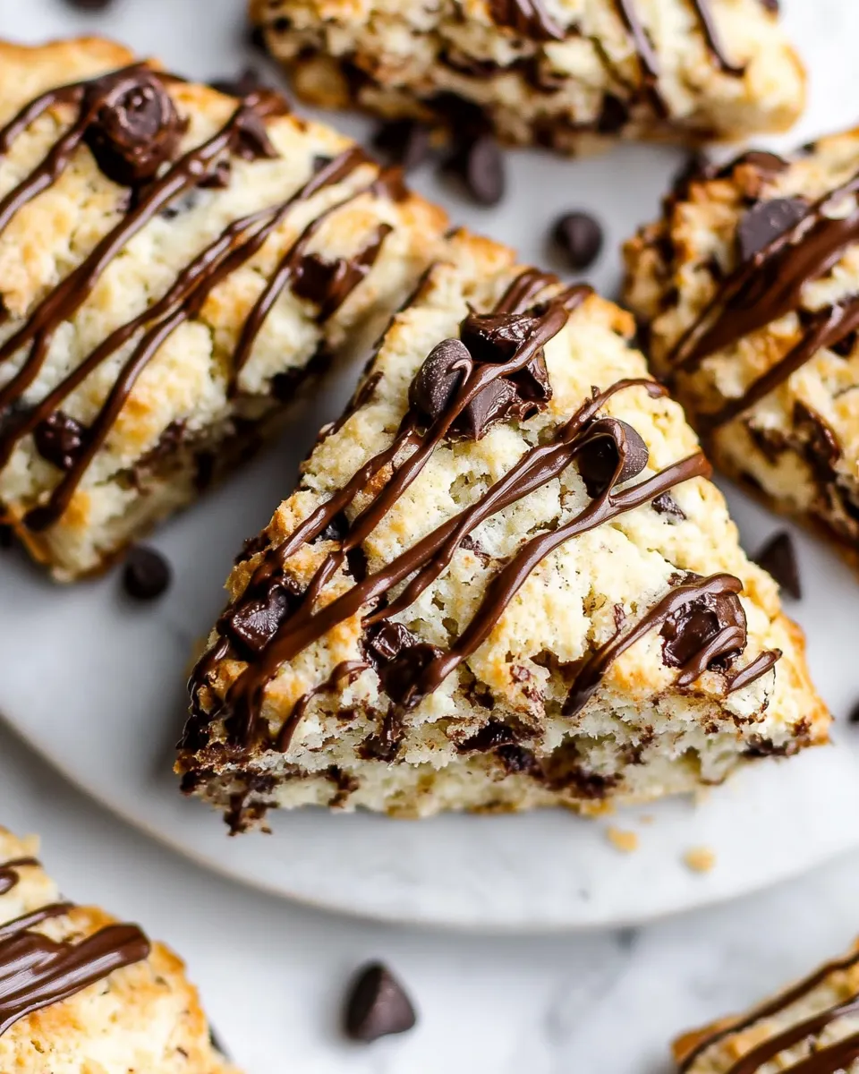 Classic Chocolate Chip Scones food shot