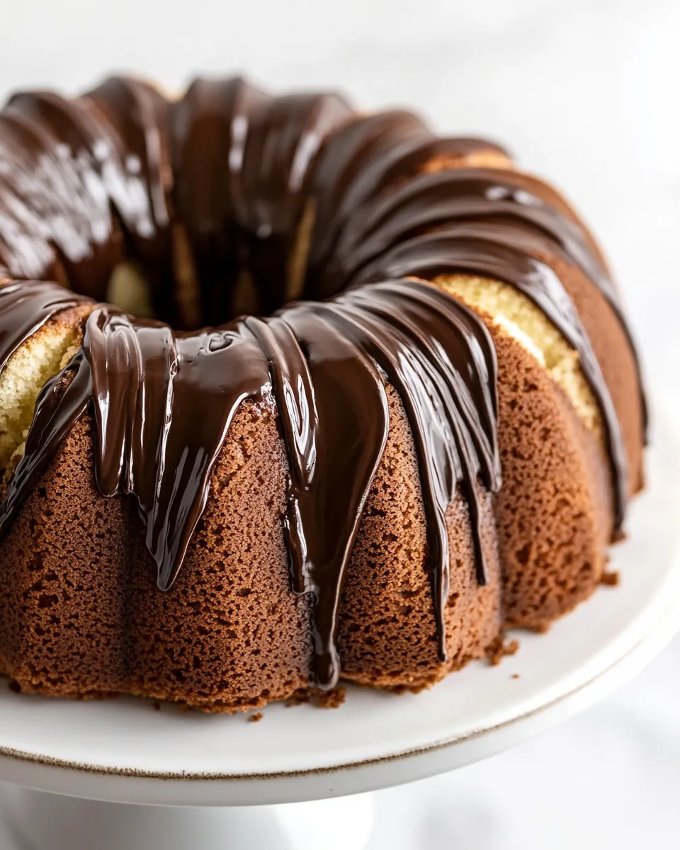 Classic Chocolate Glaze for Pound Cake recipe image