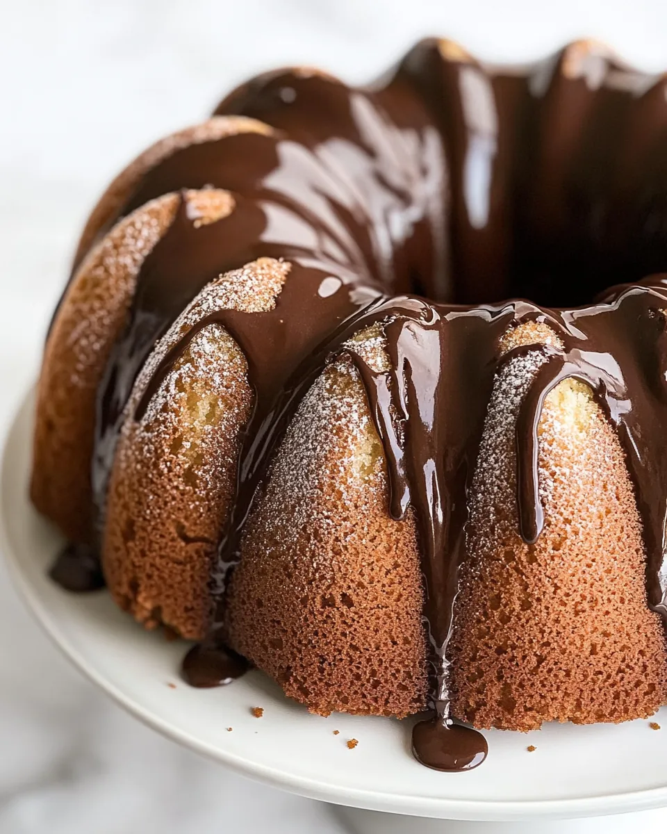 Easy Chocolate Glaze for Pound Cake dish photo