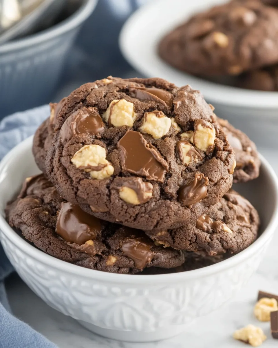 Homemade Chocolate Toffee Cookies recipe image