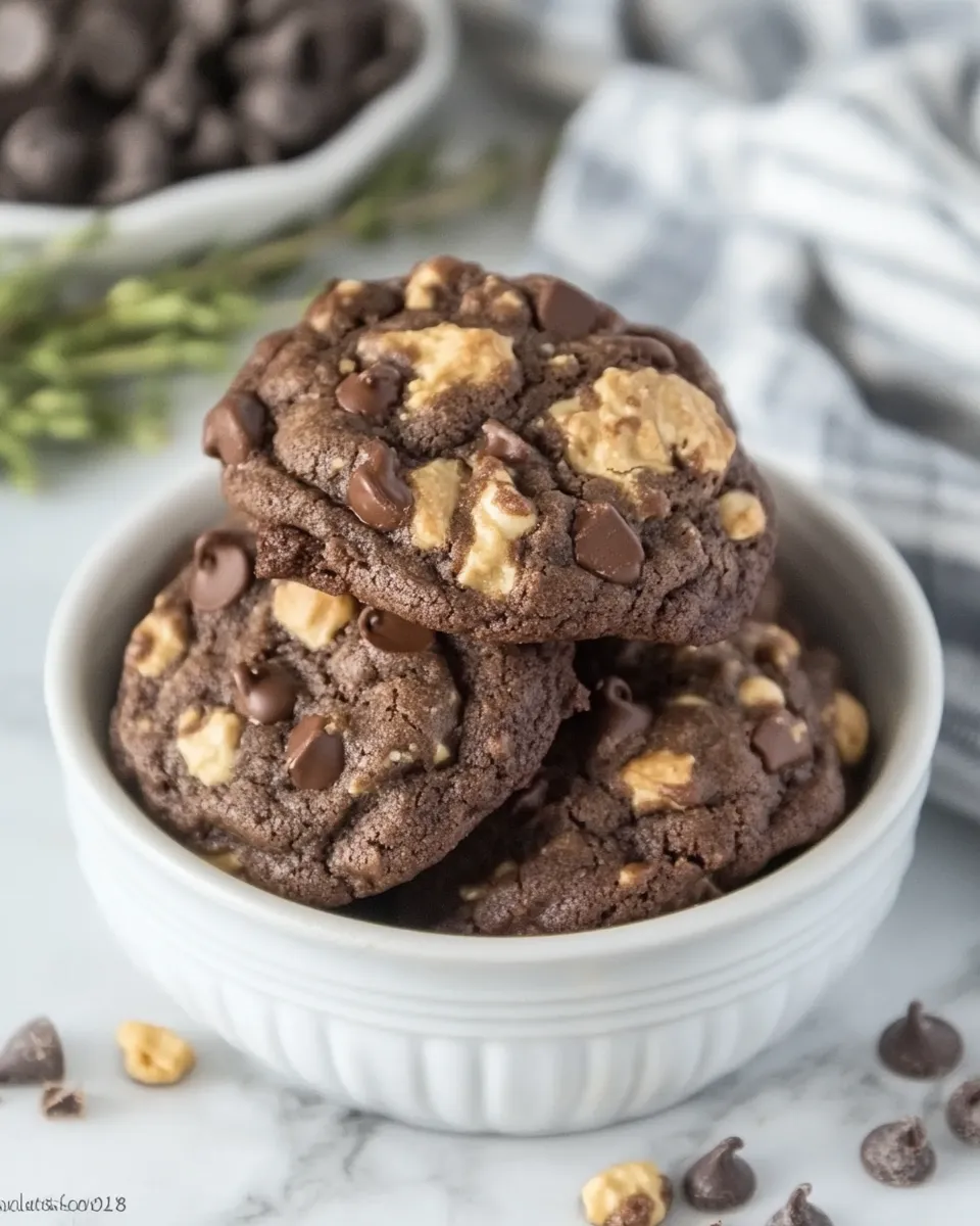 Tasty Chocolate Toffee Cookies food shot