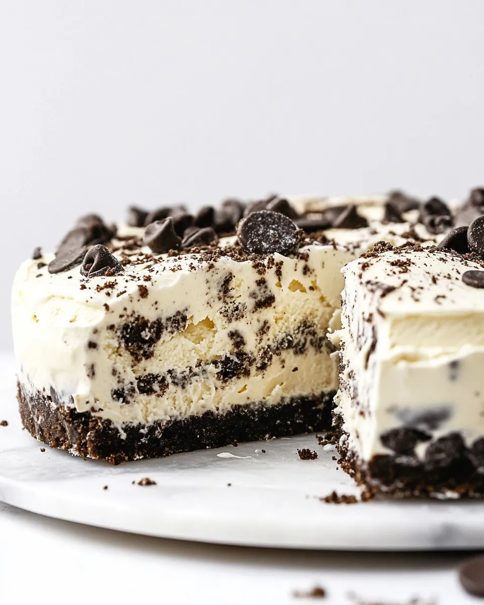 Easy Cookies and Cream Ice Cream Cake recipe image