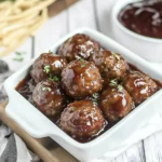 Homemade Cranberry Baked Meatballs photo