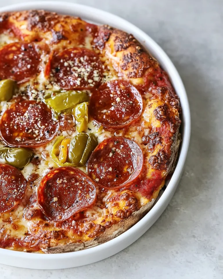 Homemade Detroit-Style Pepperoni and Pickled Pepper Pan Pizza photo