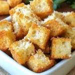 Homemade Easy Homemade Parmesan Garlic Croutons photo