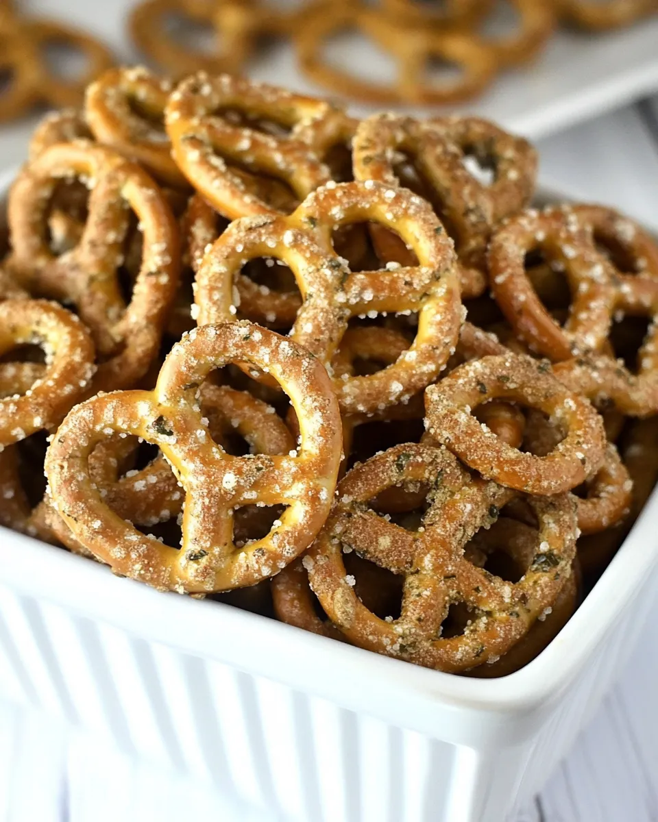 Delicious Easy Ranch Seasoned Pretzels Recipe (1-Hour Snack Favorite) recipe photo