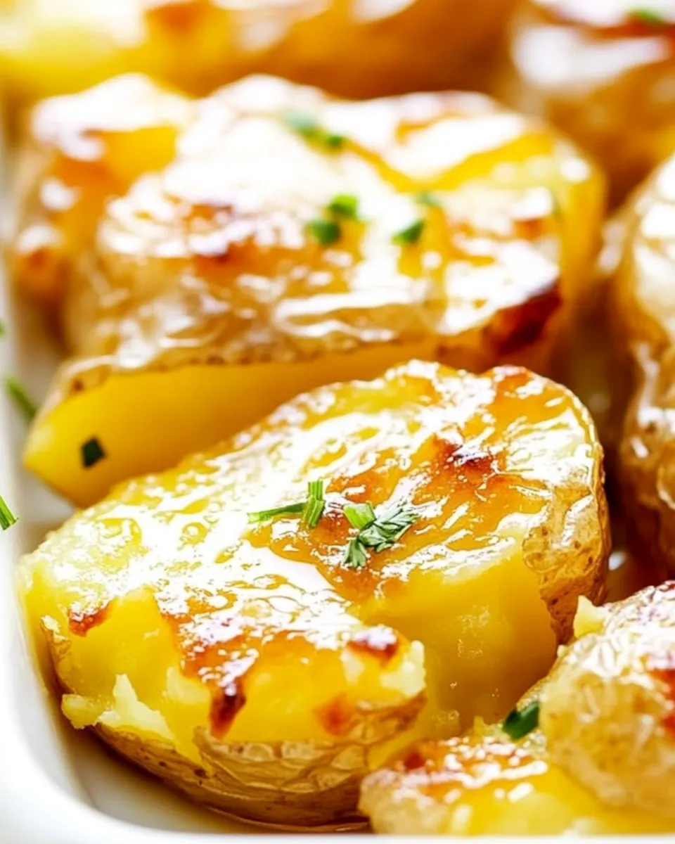 Quick Easy Smashed Potatoes shot