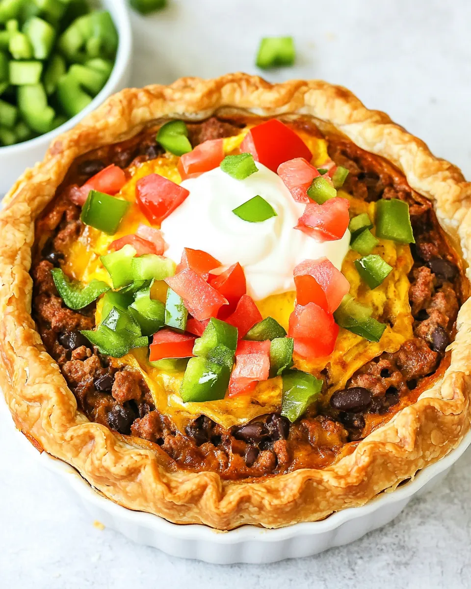 Delicious Easy Taco Quiche recipe photo