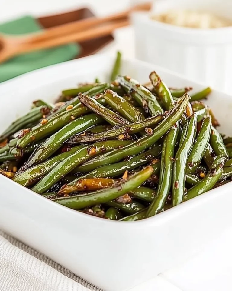 Homemade Garlicky Green Beans Stir Fry recipe photo