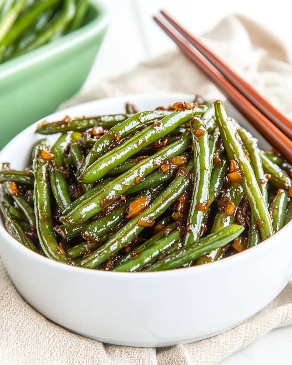 Classic Garlicky Green Beans Stir Fry dish photo