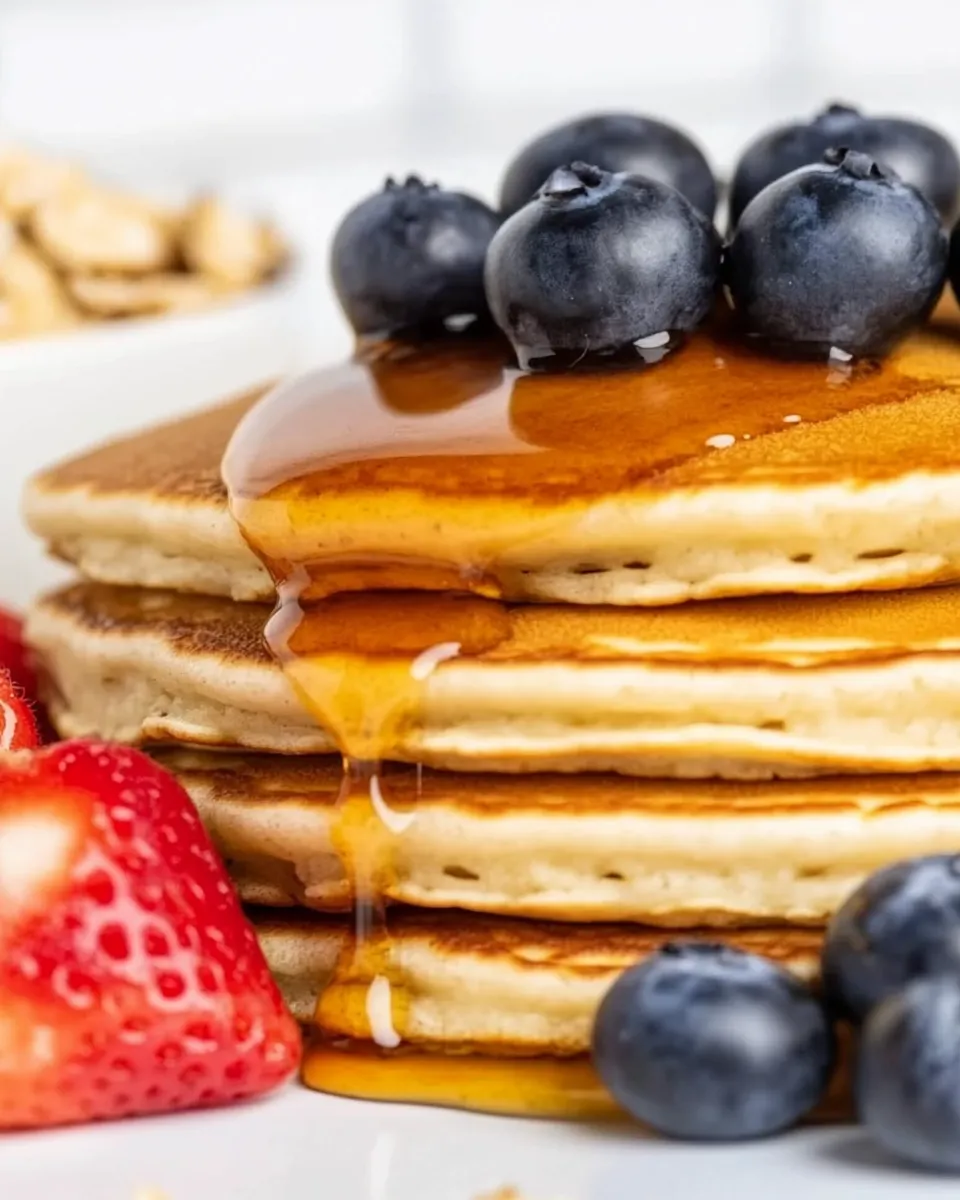 Classic Healthy Oatmeal Pancakes recipe image
