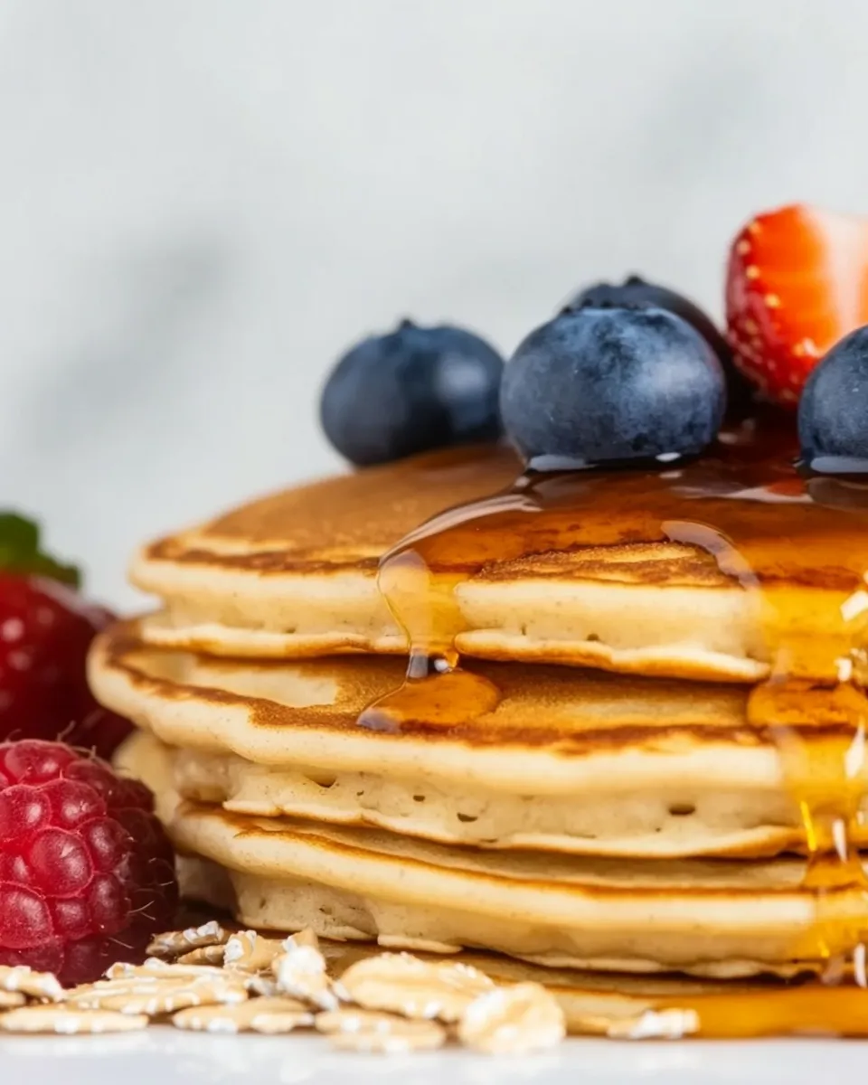 Easy Healthy Oatmeal Pancakes dish photo
