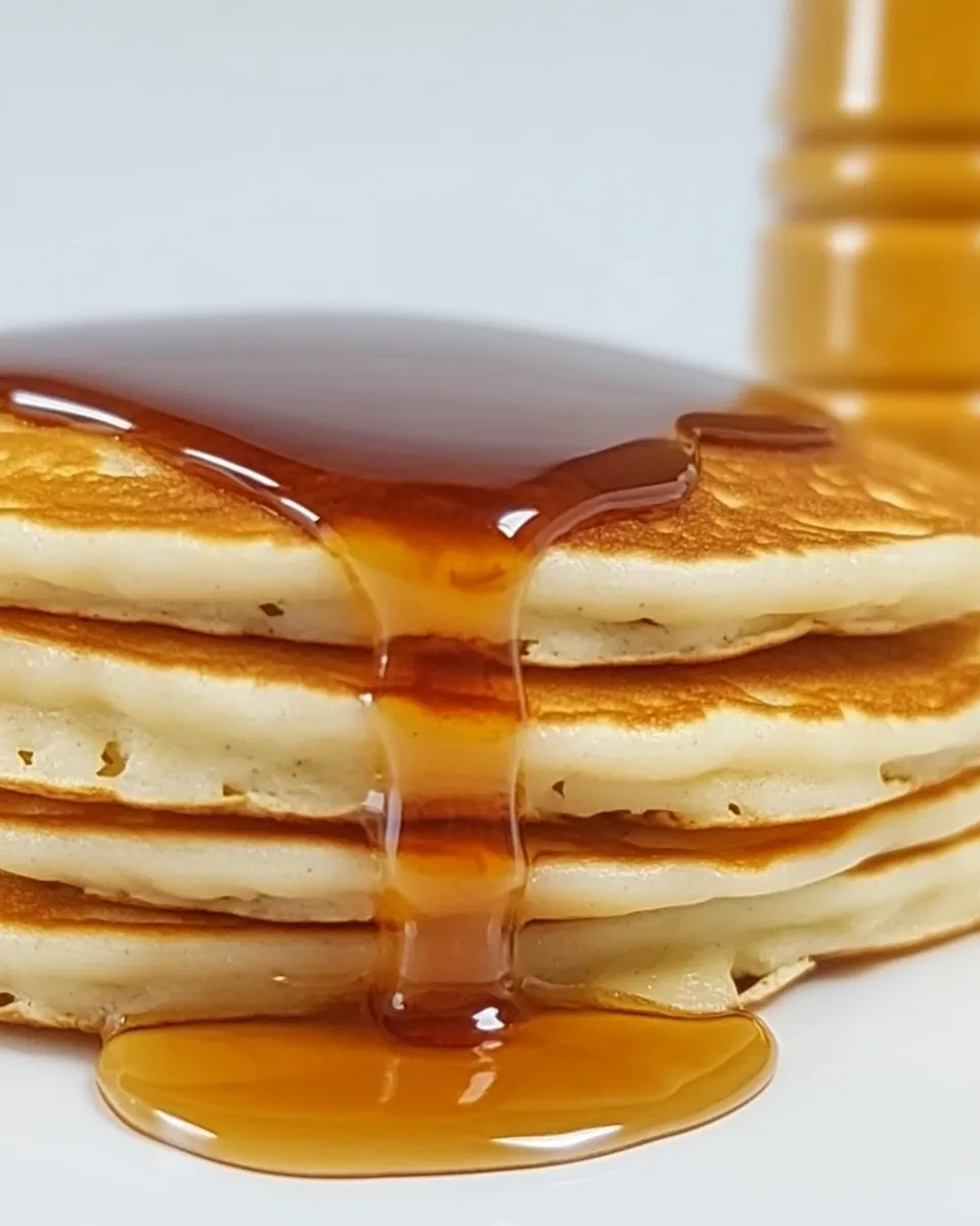 Delicious Healthy Oatmeal Pancakes food shot