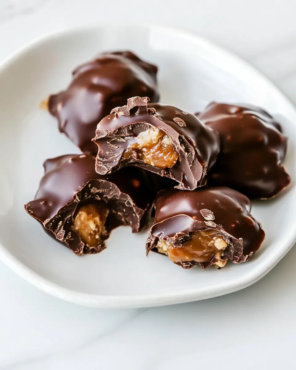 Easy Homemade Chocolate Turtles dish photo