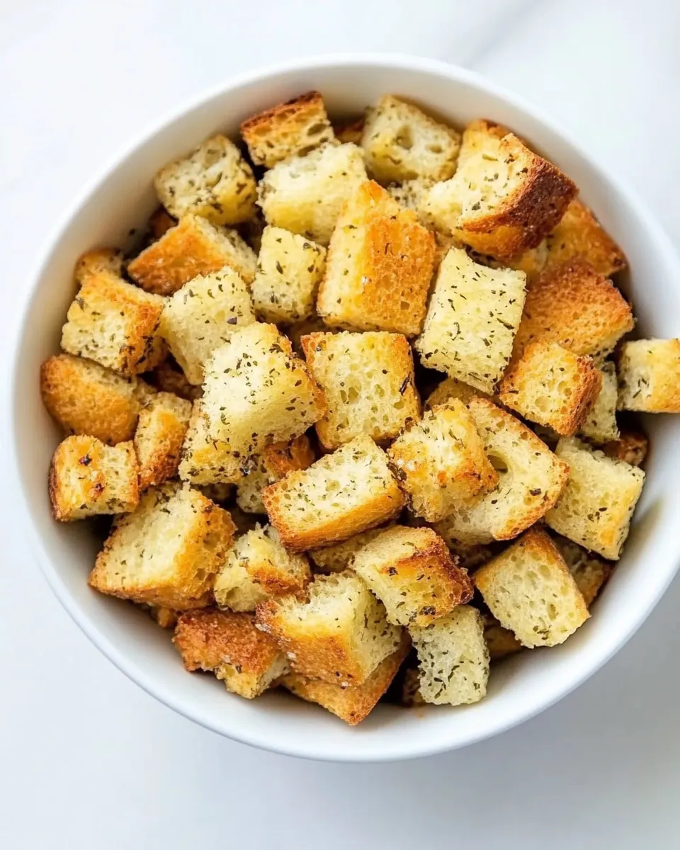 Easy Homemade Croutons recipe image