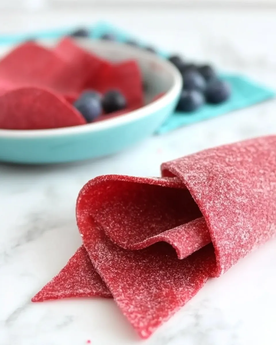 Easy Homemade Fruit Roll-Ups recipe photo