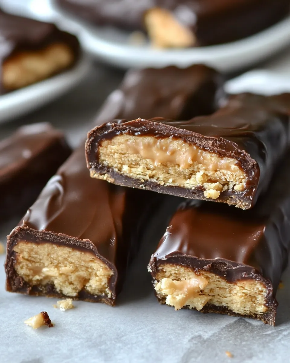 Delicious Homemade Twix Bars plate image