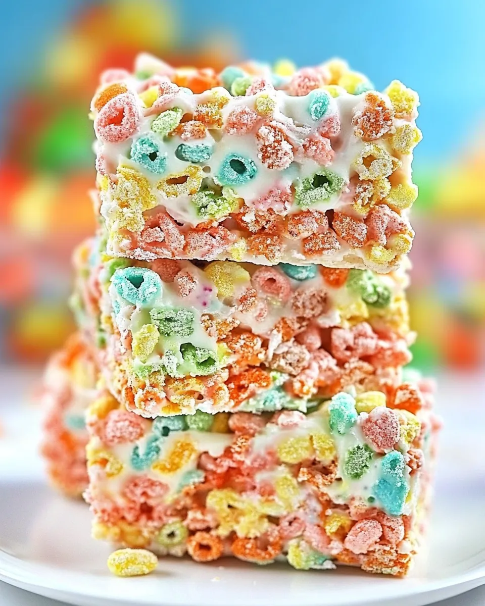 Classic Ice Cream Pebbles Marshmallow Cereal Bars Recipe image