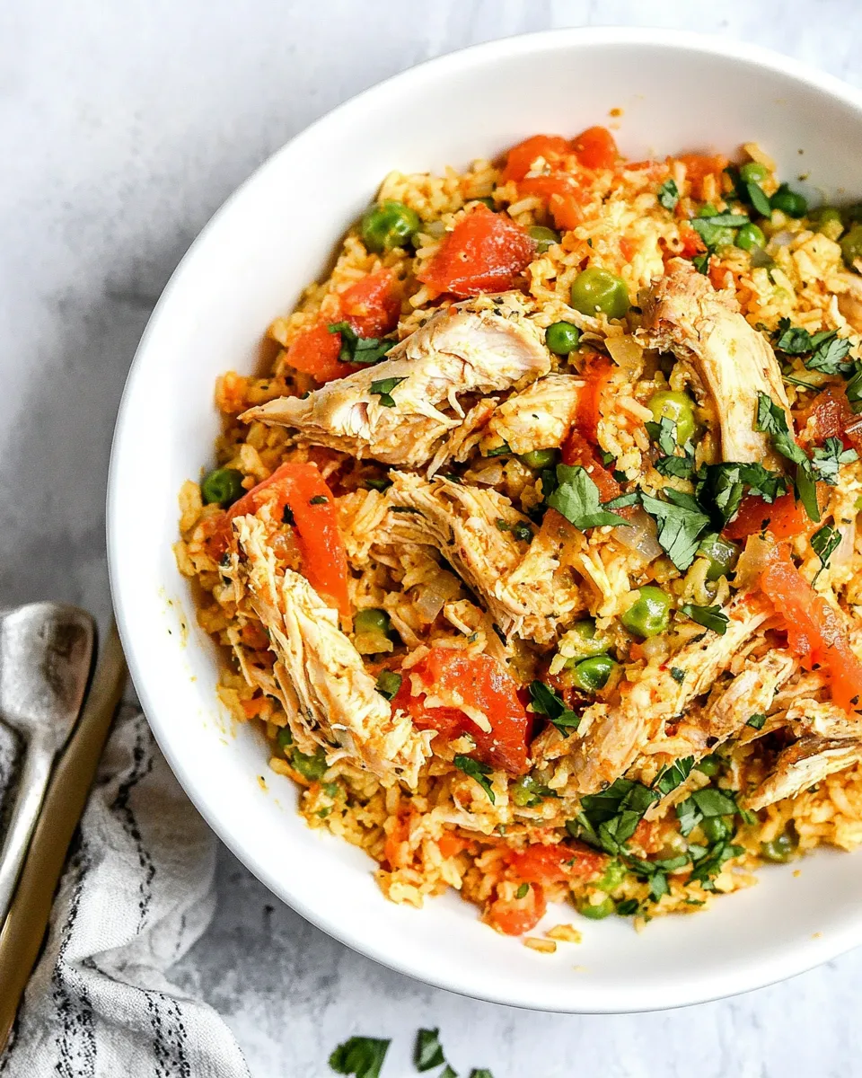 Easy Instant Pot Chicken and Rice food shot