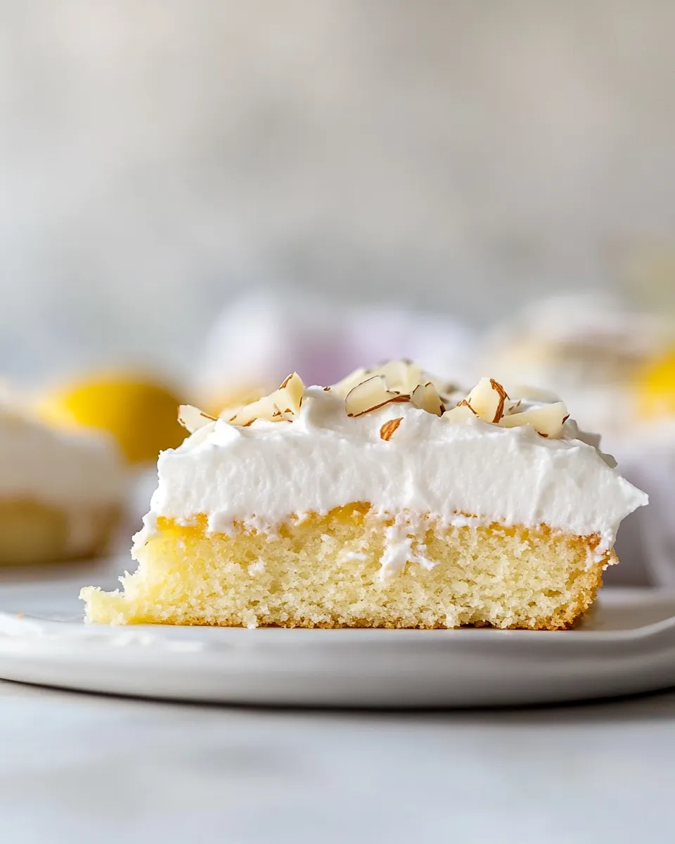Homemade Lemon-Coconut Almond Cake recipe photo
