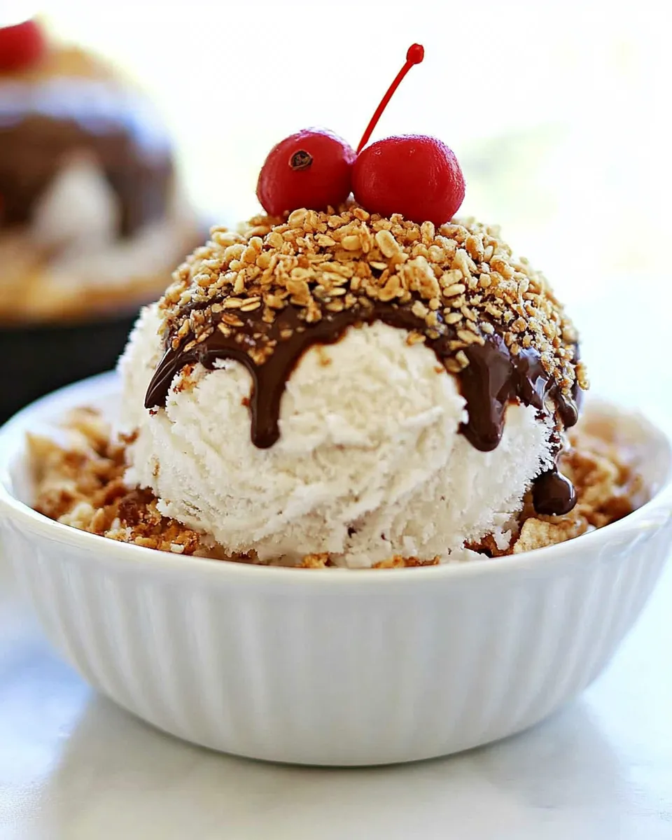 Classic Mexican Unfried Ice Cream dish photo