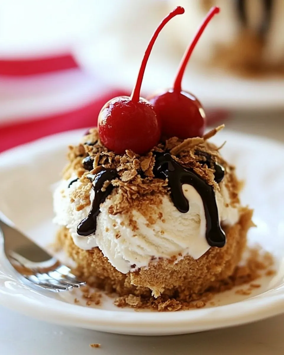Easy Mexican Unfried Ice Cream food shot