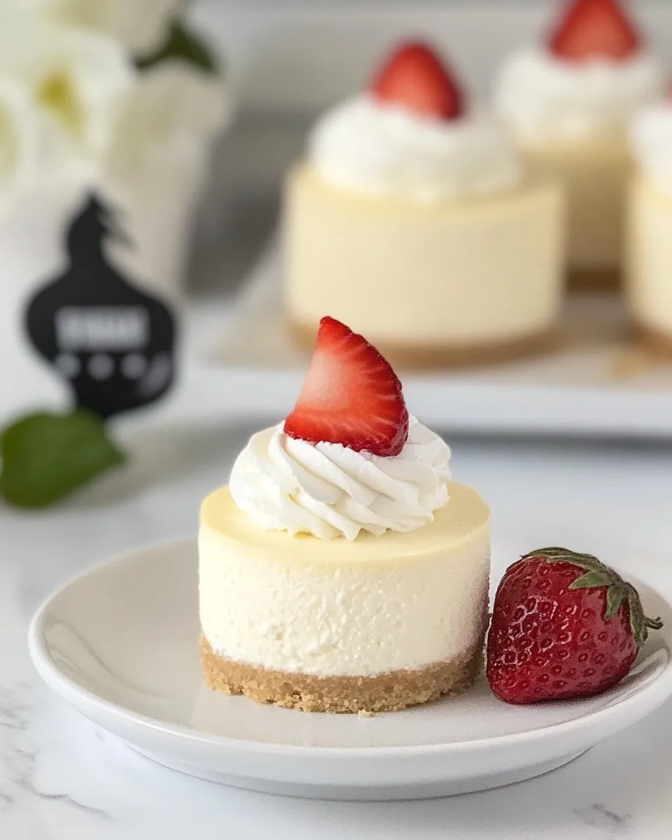 Homemade Mini Vanilla Bean Cheesecakes photo