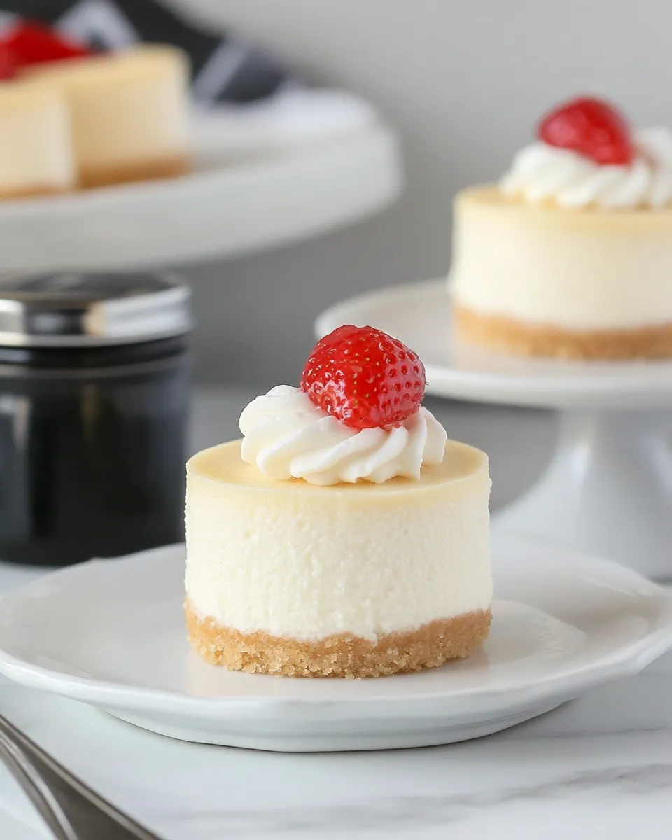 Classic Mini Vanilla Bean Cheesecakes image