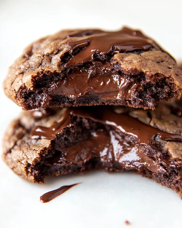 Homemade Nutella Stuffed Double Chocolate Cookies photo