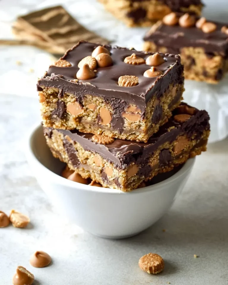 Homemade Peanut Butter Cup Cookie Bars photo