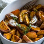 Homemade Roasted White Sweet Potatoes with Honey Cinnamon Glaze recipe photo
