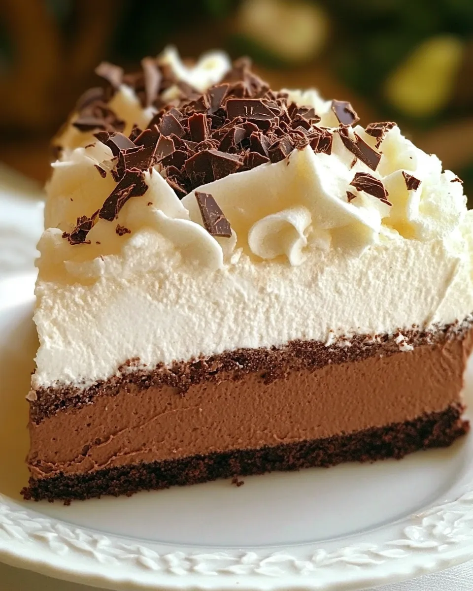 Classic Triple Chocolate Mousse Cake image