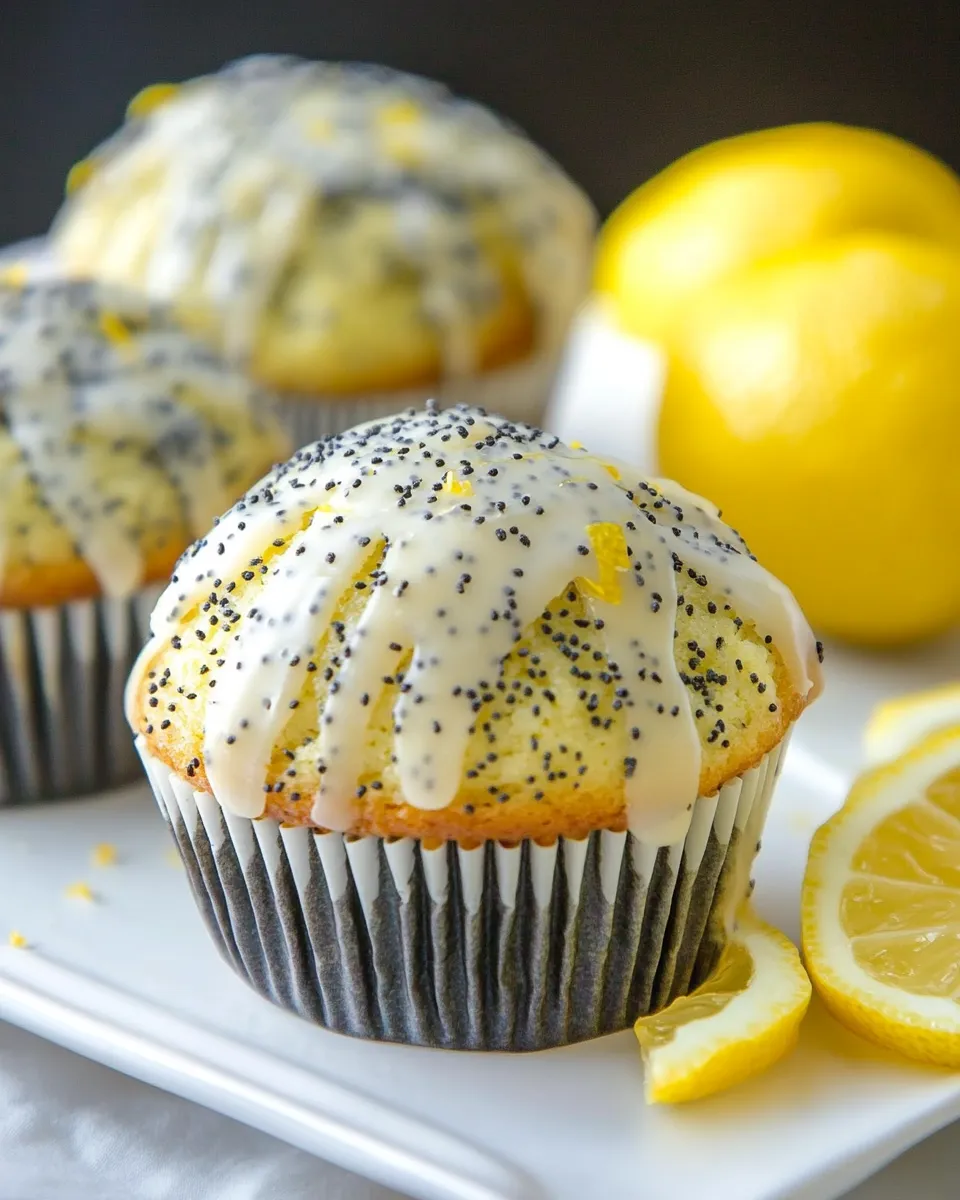 Easy Ultimate Lemon Poppy Seed Muffins food shot