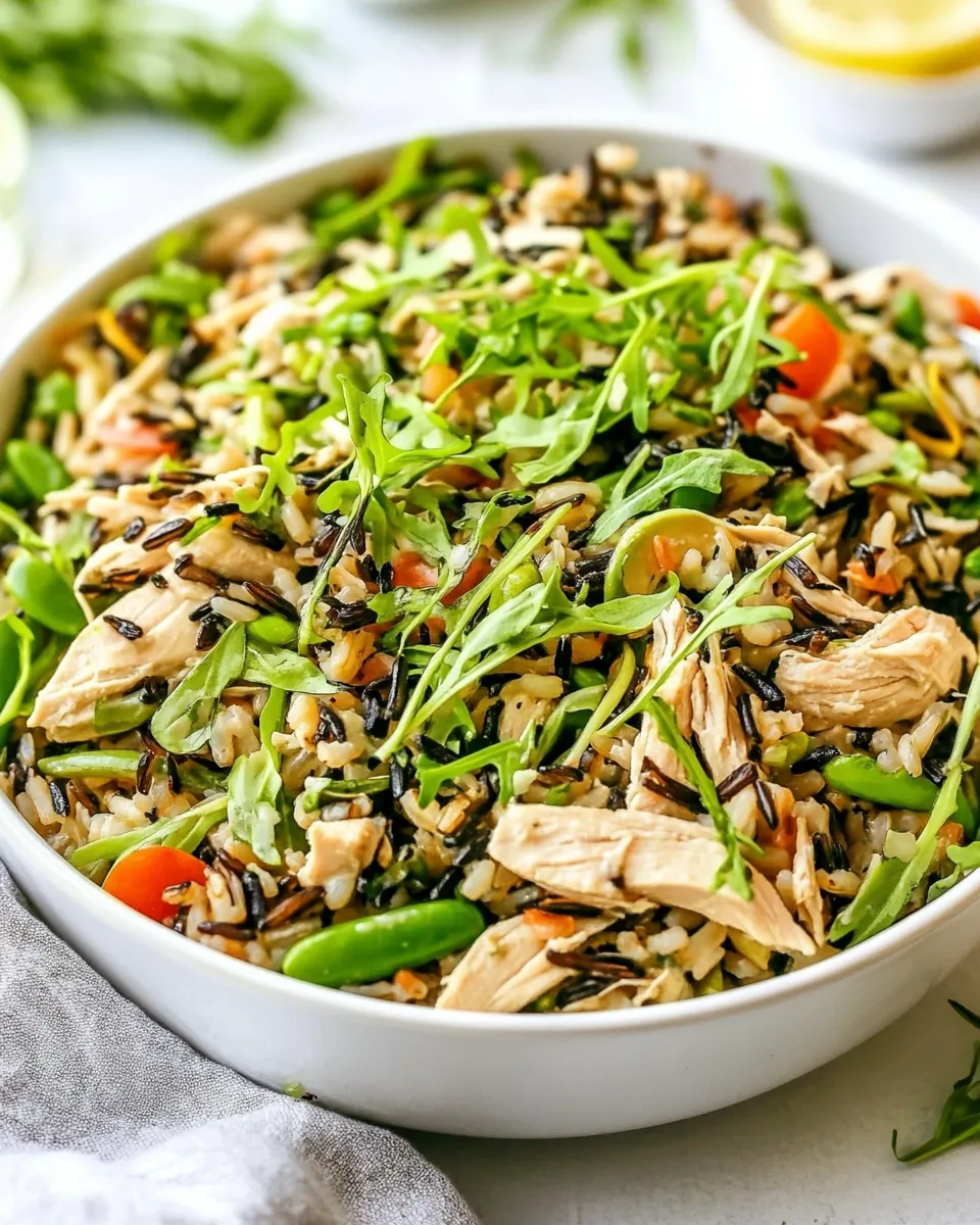 Delicious Wild Rice Chicken Salad plate image